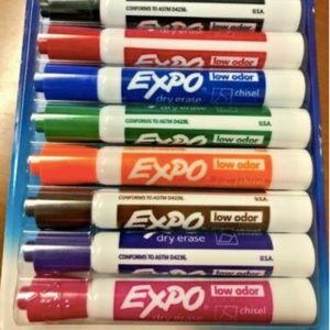 EXPO Low Odor Dry Erase Markers INTENSE COLORS 8